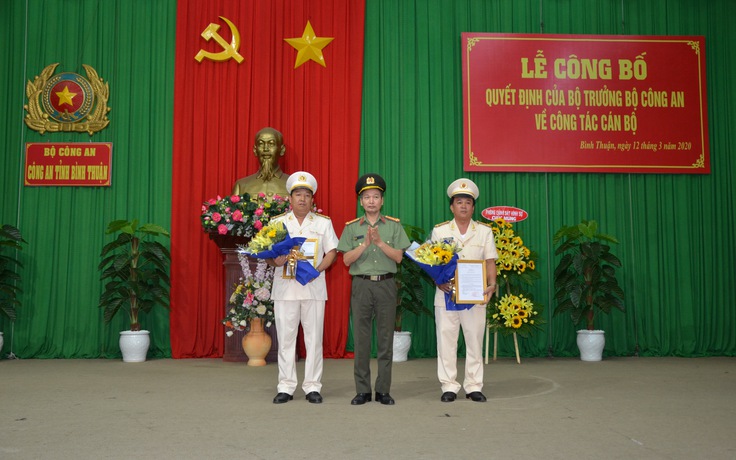 Bộ Công an bổ nhiệm hai Phó giám đốc Công an tỉnh Bình Thuận