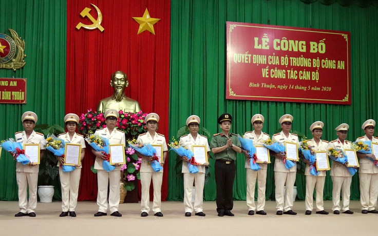 Công an Bình Thuận: Nhiều vị trí chủ chốt được luân chuyển, điều động, bổ nhiệm