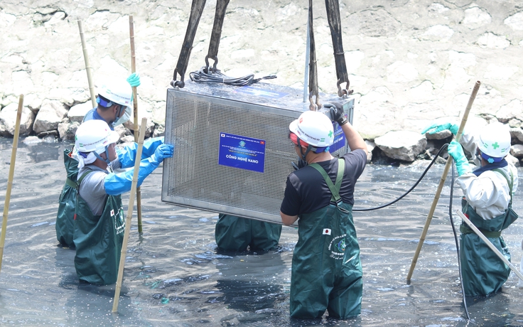 Hà Nội thí điểm làm sạch sông Tô Lịch bằng công nghệ Nhật Bản