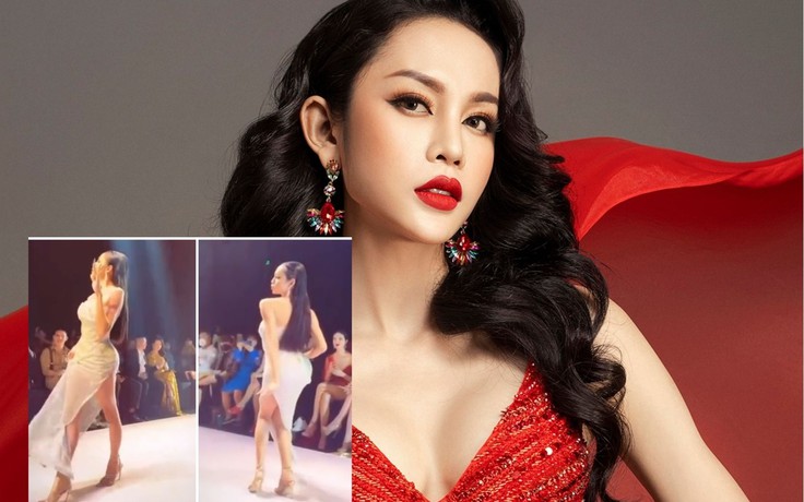 Người đẹp chuyển giới Lương Mỹ Kỳ bị chê 'làm lố' khi diễn catwalk