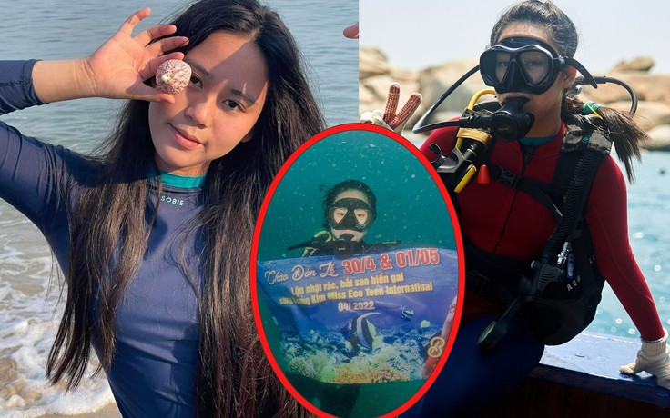 Hoa hậu nhí Bella Vũ lặn 20m xuống đáy biển 'giải cứu' san hô