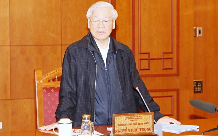 Tổng bí thư, Chủ tịch nước Nguyễn Phú Trọng chủ trì họp Tiểu ban Nhân sự Đại hội XIII