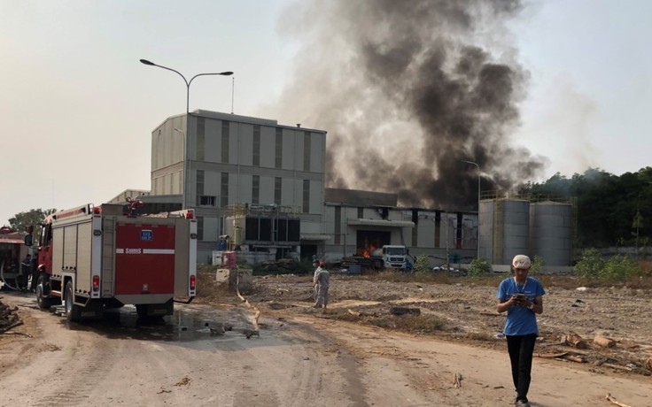 Bình Phước: Cháy lớn tại nhà xưởng của Công ty cổ phần FSC Việt Nam
