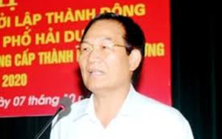 Ông Phạm Thế Tập thôi giữ chức Bí thư Thành ủy Hải Dương
