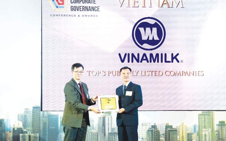 Vinamilk nhận giải Công ty có điểm quản trị tốt nhất VN