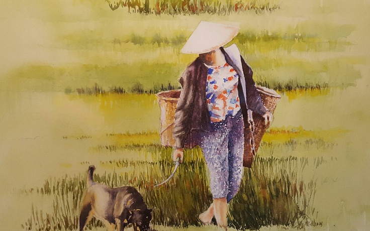 Họa sĩ Pháp mê vẽ tranh về Việt Nam