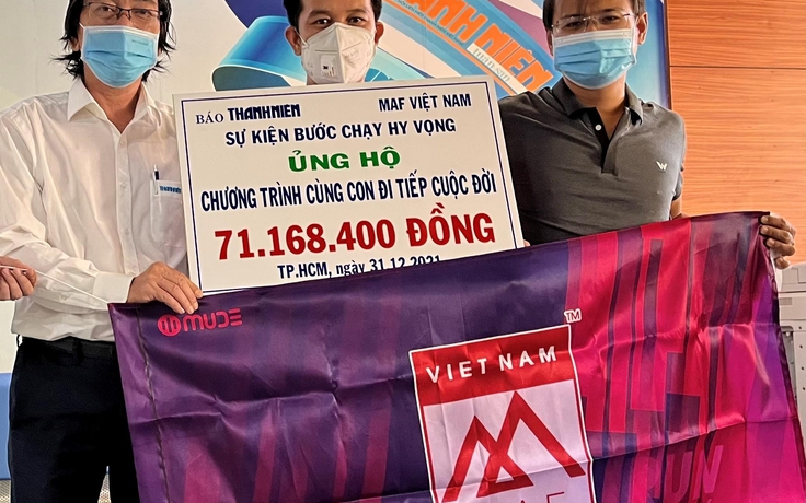 MAF Việt Nam ủng hộ 71 triệu đồng chương trình Cùng con đi tiếp cuộc đời