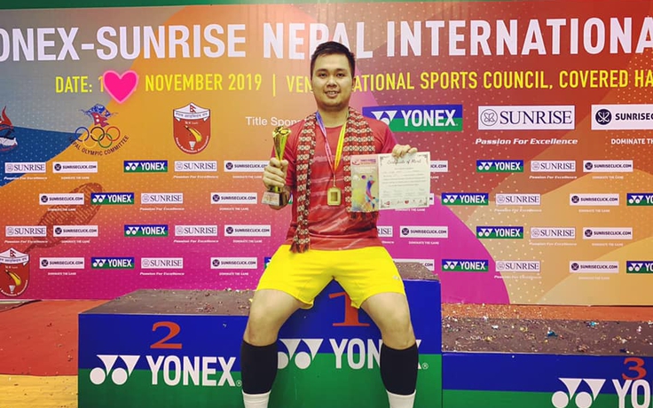 Phạm Cao Cường vô địch giải cầu lông quốc tế Nepal