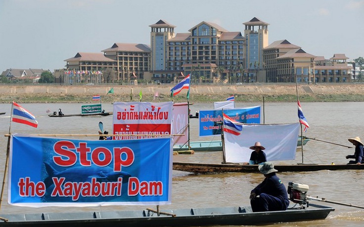 Báo Thái Lan lên án gay gắt dự án xây đập của Lào trên dòng Mekong
