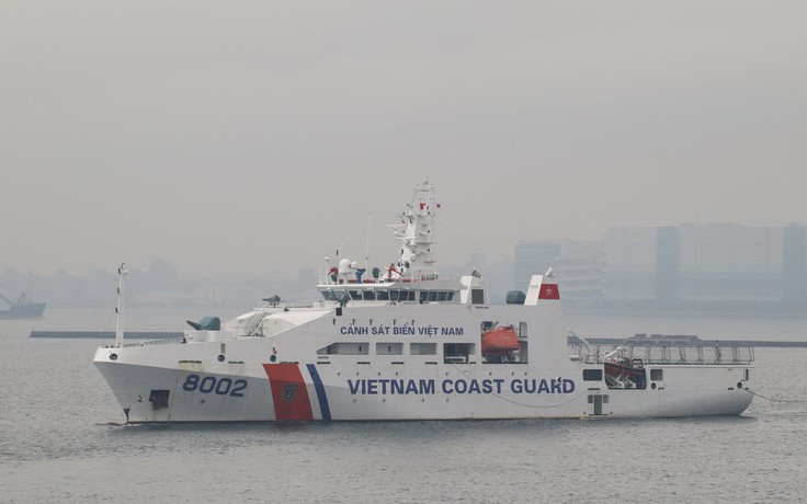 Hình ảnh tàu Cảnh sát biển hiện đại nhất Việt Nam thăm Nhật Bản