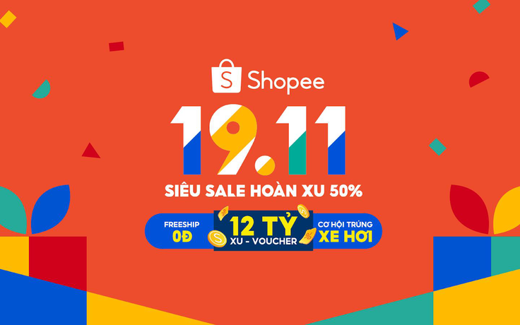Siêu Sale Hoàn Xu 50% khởi động đại hội sinh nhật Shopee