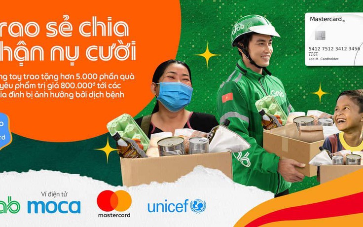 Mastercard, Grab và UNICEF hợp tác tặng gói hỗ trợ ‘Trao sẻ chia, nhận nụ cười’