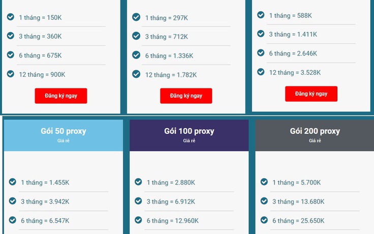 Thuê, mua proxy Việt Nam chất lượng giá rẻ từ 10K/tháng chỉ có tại VSIS