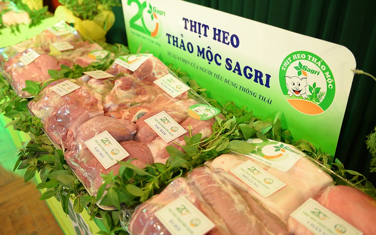 Thịt heo VietGAP và Thảo mộc Sagrifood giảm giá 20 - 25%