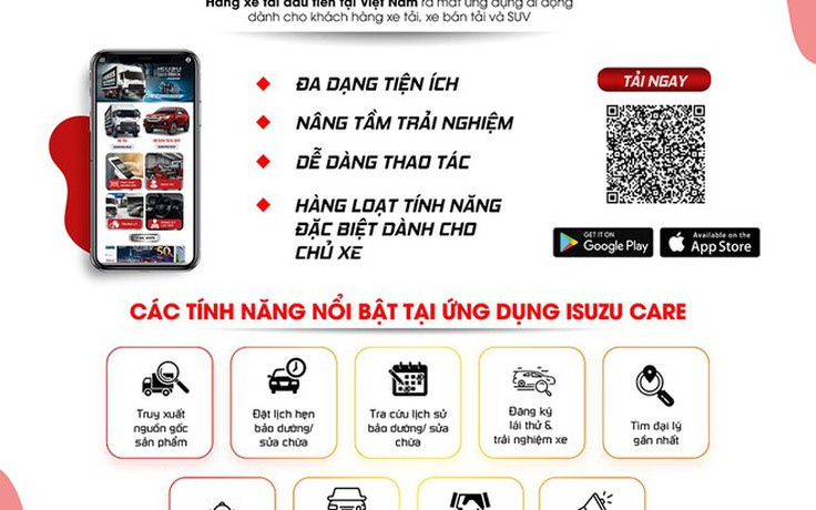 Isuzu Việt Nam ra mắt ứng dụng Isuzu Care: Nâng tầm ‘trải nghiệm’ dịch vụ khách hàng