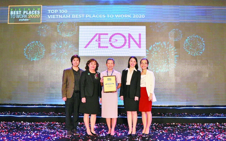 AEON Việt Nam bứt phá trong top 100 nơi làm việc tốt nhất Việt Nam