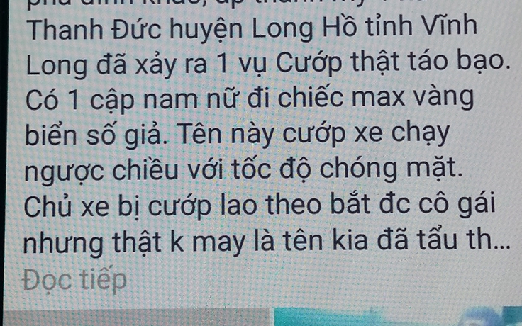 Cô chủ quán cà phê Đam mê tung tin 'cướp táo bạo' để câu like Facebook