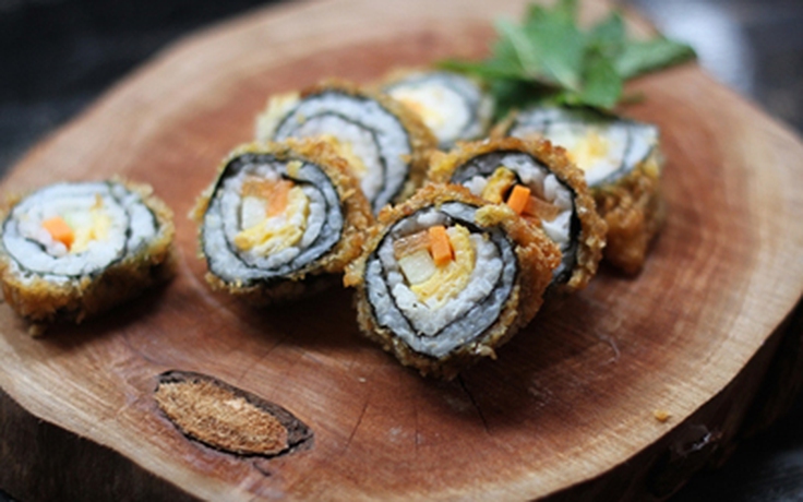 Bí quyết làm kimbap chiên xù giòn rụm