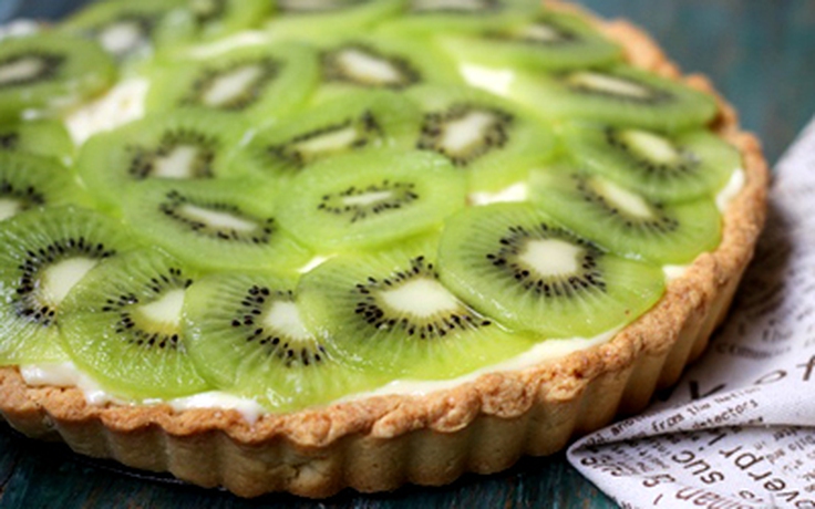 Làm bánh tart kiwi ngọt mát đón ngày thu