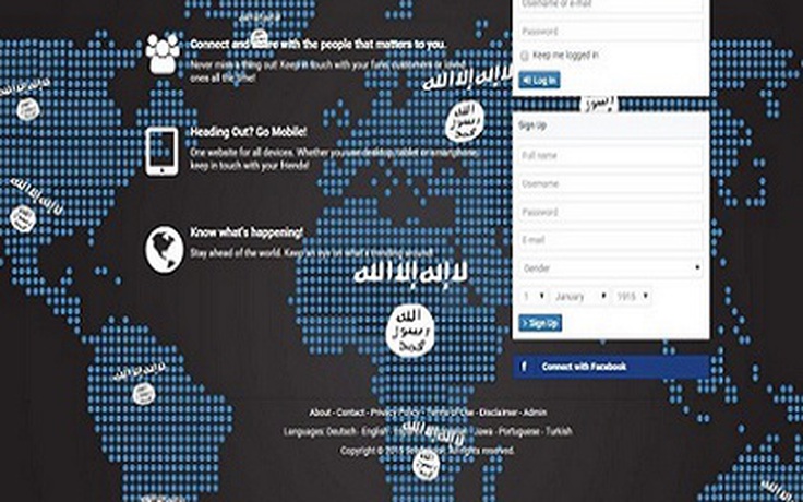 Bị Facebook, Twitter 'nghỉ chơi', nhóm ủng hộ IS lập mạng xã hội Khelafabook