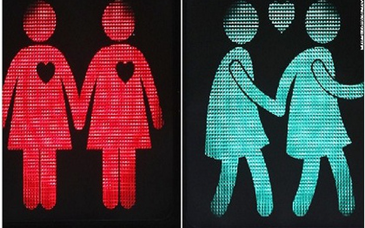 'Đèn giao thông đồng tính' ở Áo
