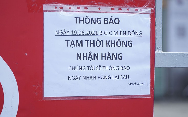 TP.HCM: Big C Miền Đông đường Tô Hiến Thành tạm ngưng hoạt động nhận hàng hóa