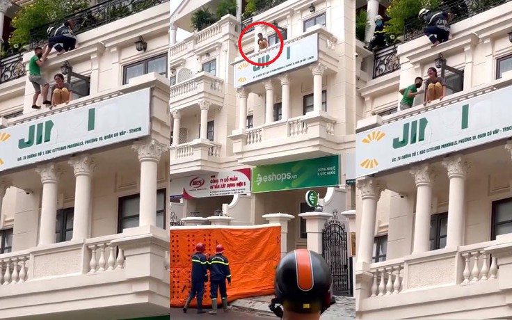 TP.HCM: Giải cứu cô gái định nhảy lầu tự tử