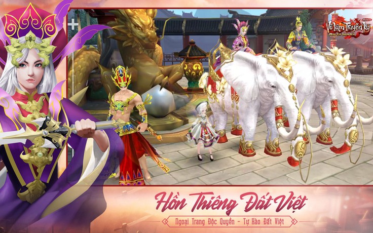 Ngắm trọn bộ ngoại trang Hồn Thiêng Đất Việt phiên bản ingame và người thật