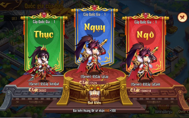 Võ Thần Tam Quốc - Game đấu tướng xếp lượt tự do sắp Open Beta