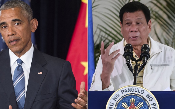 Mỹ cố giảm nhẹ lời thóa mạ của Tổng thống Philippines với Tổng thống Obama