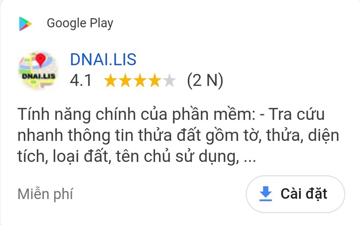 Thông tin đất đai Đồng Nai: Ứng dụng DNAI.LIS bị giả mạo, công an sẽ làm rõ