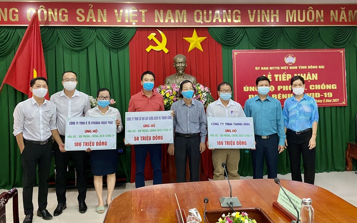 Quỹ vắc xin phòng Covid-19: Ủy ban MTTQVN tỉnh Đồng Nai tiếp nhận gần 30 tỉ đồng