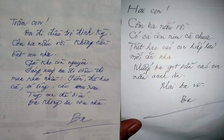 'Bộ sưu tập' những lá thư tay của người cha U.80, dặn dò các con ăn uống
