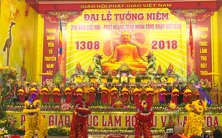 Hàng vạn người dự lễ tưởng niệm 710 năm ngày Vua Trần Nhân Tông nhập niết bàn