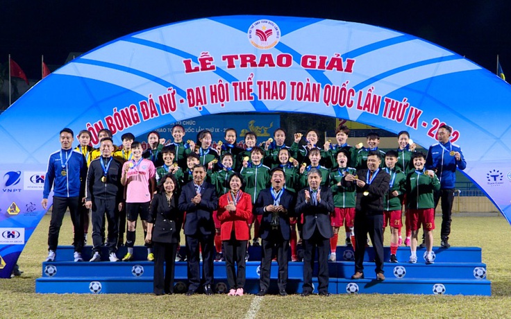 Quảng Ninh vô địch môn bóng đá nữ Đại hội thể thao toàn quốc