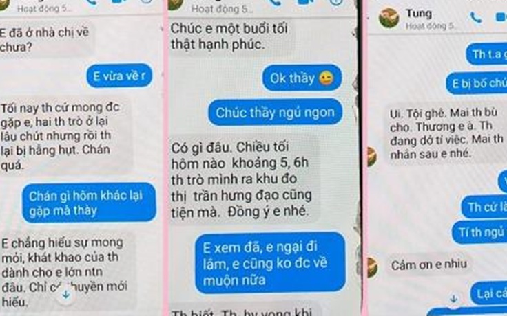 Điều chuyển thầy giáo nhắn tin với nội dung nhạy cảm cho nữ sinh