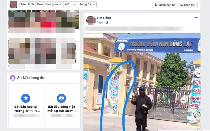 Xúi giục người khác đóng giả 'ma giáo' mặt đen rồi chụp ảnh đăng facebook câu like