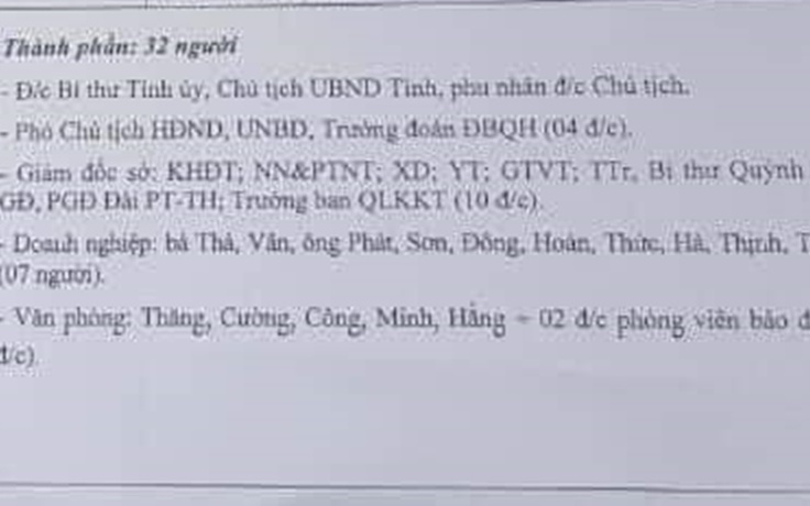 Bí thư Tỉnh ủy Thái Bình nói về việc đi công tác miền Trung lúc dịch bệnh