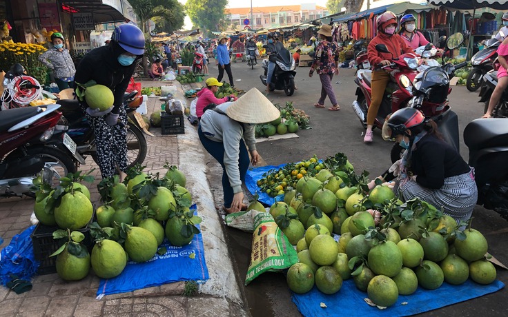 Đi chợ quê ngày Tết Tân Sửu năm 2021: 'Mua bưởi đi anh ơi'!