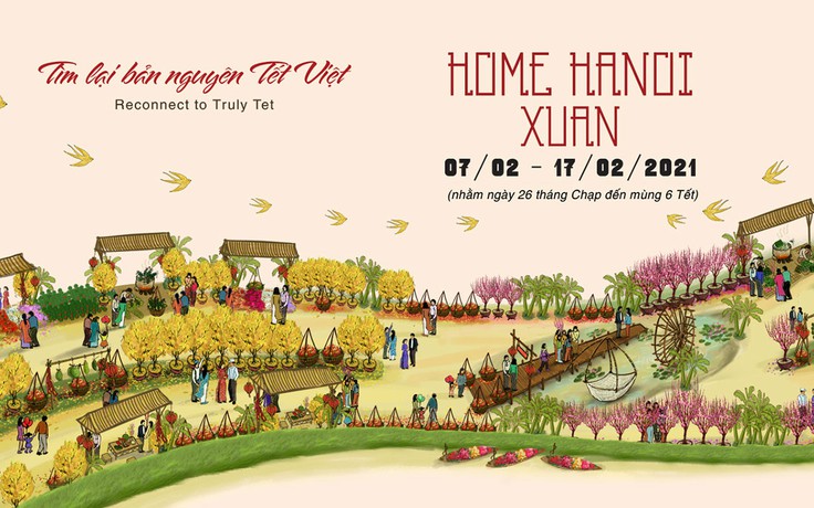 Đường hoa HOME HANOI XUÂN 2021 sắp xuất hiện tại Hà Nội