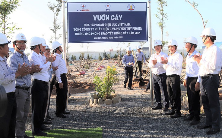 Lễ phát động hưởng ứng phong trào Tết trồng cây 2021 tại Cty nhiệt điện Vĩnh Tân