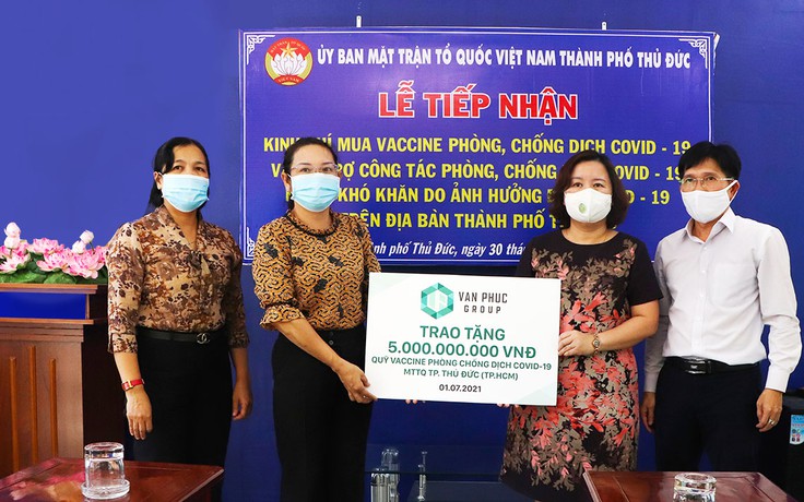 Van Phuc Group ủng hộ 5 tỉ đồng Quỹ Vắc-xin Covid-19