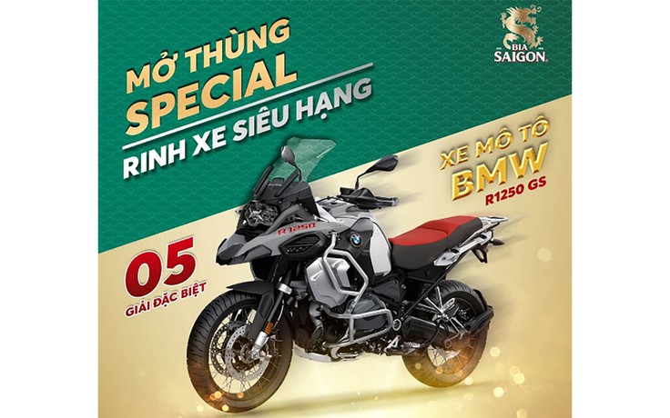 ‘Mở thùng Special, rinh xe siêu hạng’ với hơn 5 tỉ đồng quà tặng từ Bia Saigon