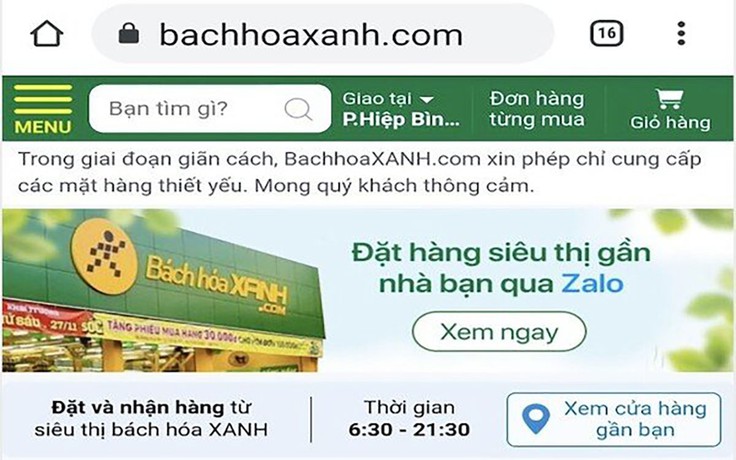 48 giờ lập 2.000 nhóm ‘Đi chợ online’, Bách hóa Xanh vượt khó phục vụ hiệu quả