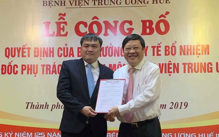 Bệnh viện Trung ương Huế có tân phó giám đốc 8X