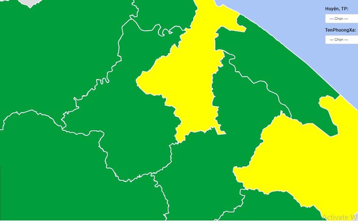 Thừa Thiên - Huế công bố bản đồ cấp độ vùng dịch