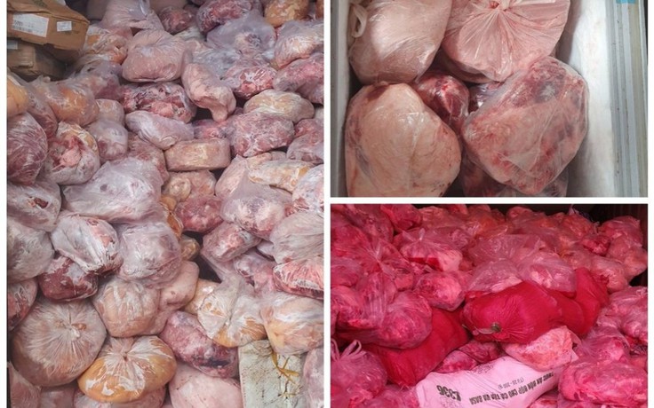 Đồng Nai phát hiện 40 tấn thịt gà, heo không rõ nguồn gốc