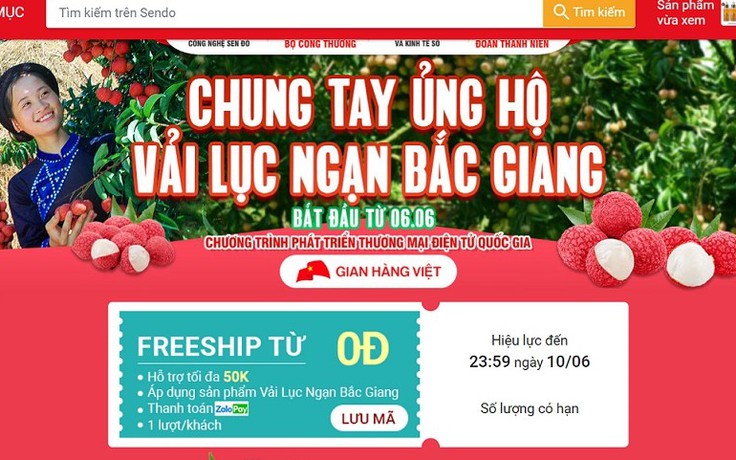 Canh giờ vàng mua online vải thiều Bắc Giang từ ngày 6.6