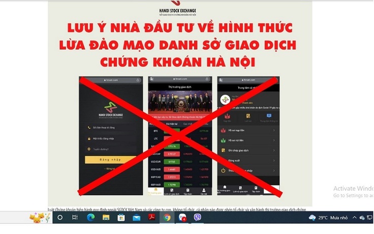 Đến lượt Ủy ban Chứng khoán Nhà nước bị mạo danh