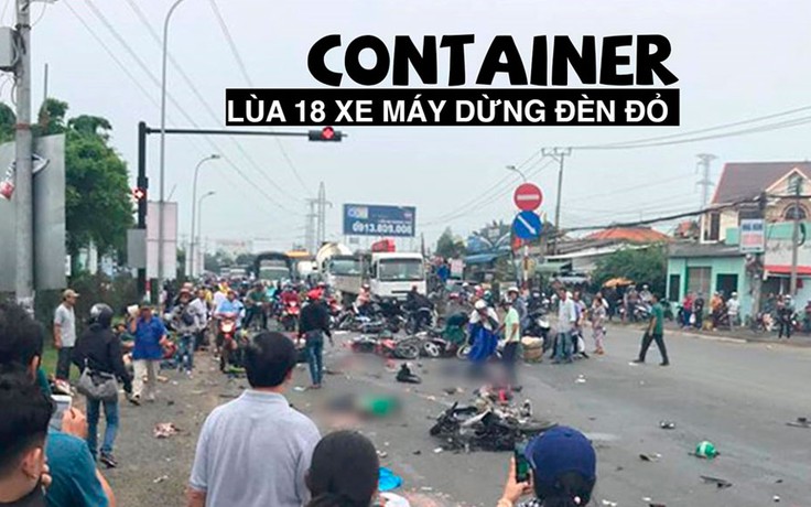 Xe container gây tai nạn thảm khốc tại Long An có tốc độ 45 km/giờ